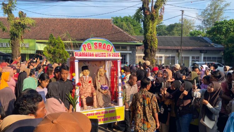Tradisi Pengantin Tebu dan Pengantin Glepung Meriahkan Selamatan Giling PG Sragi